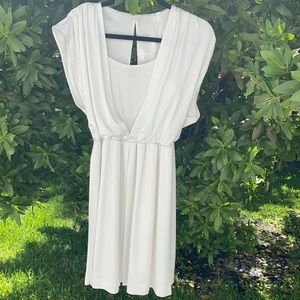 Halston Heritage white dress.